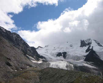 Gletscherwelt am Ortler.